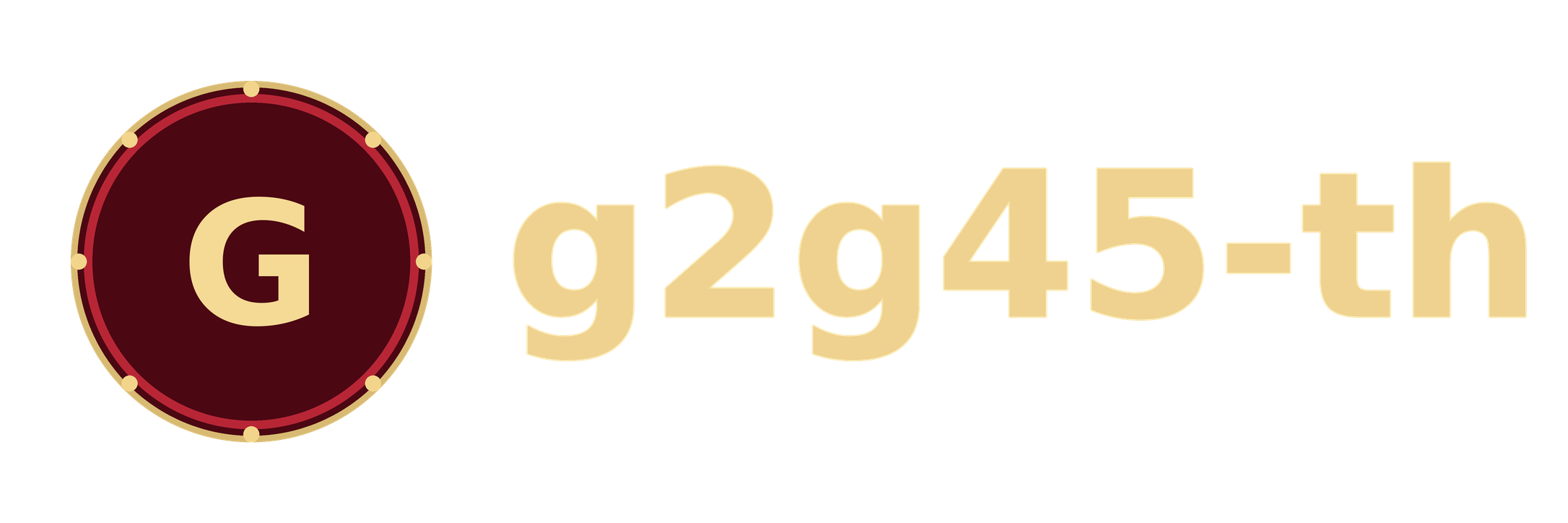 โลโก้ g2g45-th สีแดงทอง